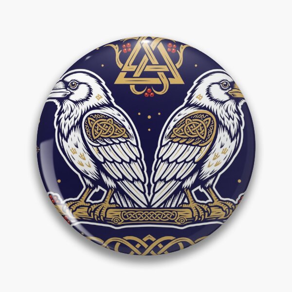 Item preview, Huginn and Muninn Odin's Ravens designed and sold by Bluejayarts.