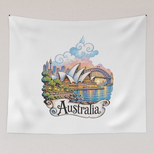 Item preview, Sydney Opera House and Harbour Bridge designed and sold by EdwinkOne.