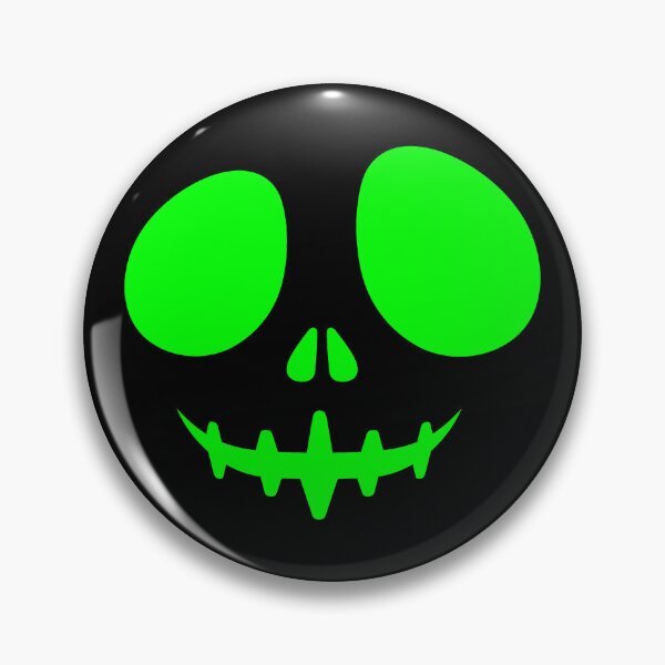 Item preview, Lime Creepy Grin Skeleton Face Halloween Design designed and sold by pattern-archive.