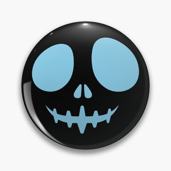 Item preview, Sky Blue Creepy Grin Skeleton Face Halloween Design designed and sold by pattern-archive.