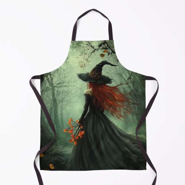 Item preview, Red Haired Witch in an Enchanted Forest designed and sold by WhimsyWink.