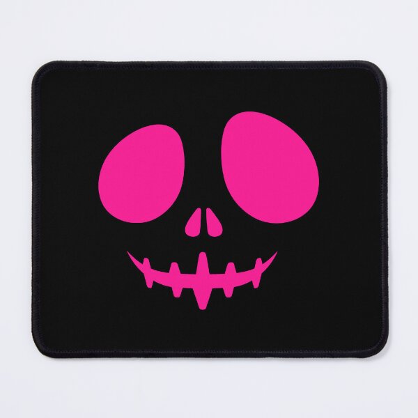 Item preview, Hot Pink Creepy Grin Skeleton Face Halloween Design designed and sold by pattern-archive.