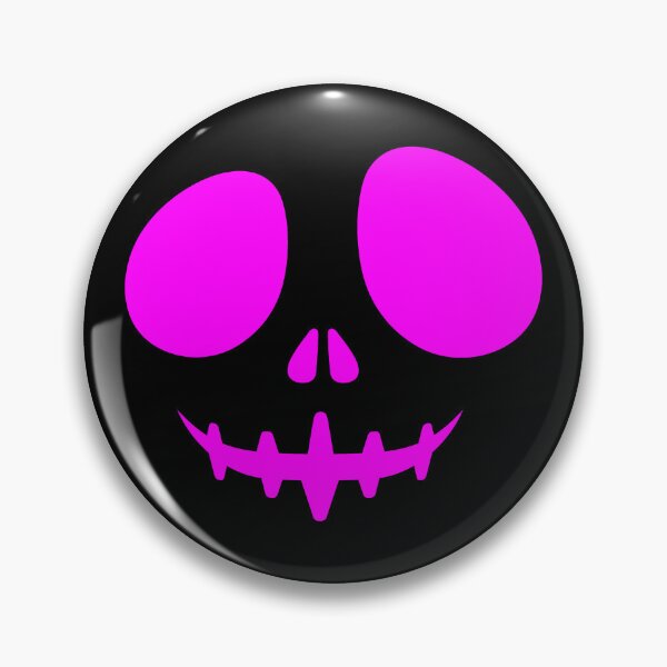 Item preview, Magenta Creepy Grin Skeleton Face Halloween Design designed and sold by pattern-archive.