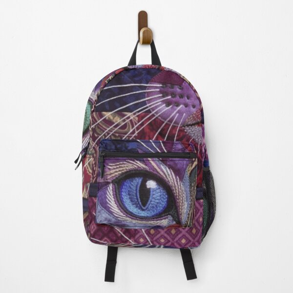 Item preview, ​Purple Patchwork Feline Portrait designed and sold by KingsArtworx 2.