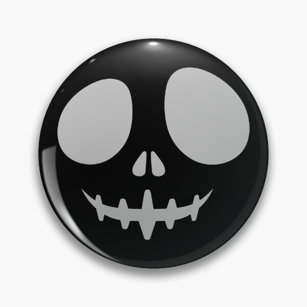 Item preview, Silver Creepy Grin Skeleton Face Halloween Design designed and sold by pattern-archive.