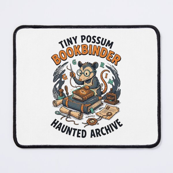 Item preview, Possum Haunted Bookbinder designed and sold by PictoVibe.