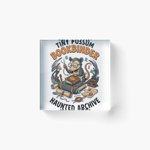 Item preview, Possum Haunted Bookbinder designed and sold by PictoVibe.