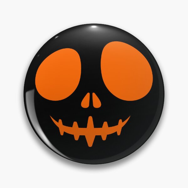 Item preview, Orange Creepy Grin Skeleton Face Halloween Design designed and sold by pattern-archive.