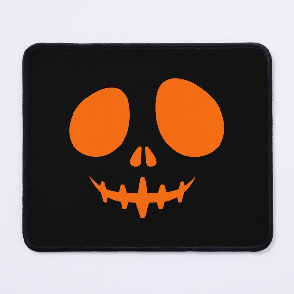 Item preview, Orange Creepy Grin Skeleton Face Halloween Design designed and sold by pattern-archive.