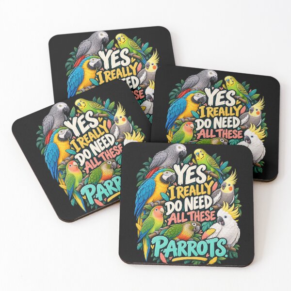 Item preview, I Really Need All These Parrots designed and sold by Knightzoro Studio.