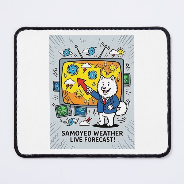 Item preview, Samoyed Weather Forecaster designed and sold by PictoVibe.