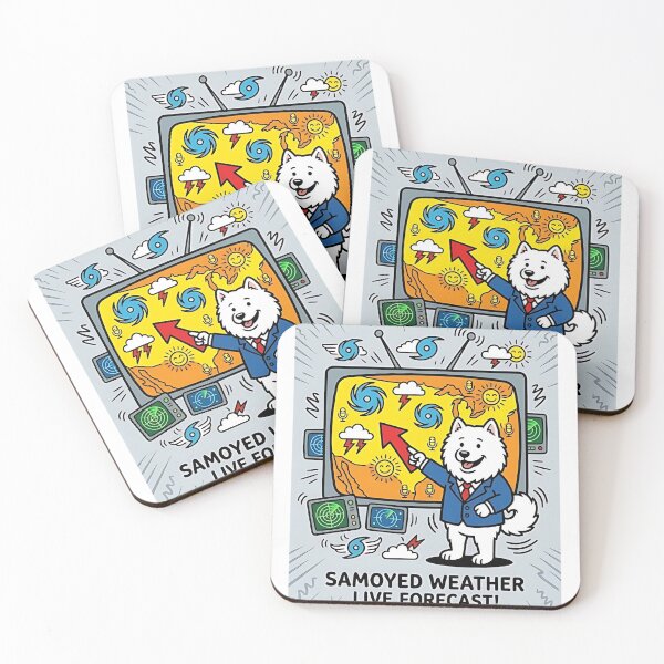 Item preview, Samoyed Weather Forecaster designed and sold by PictoVibe.
