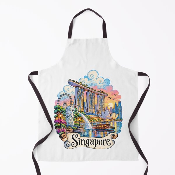 Item preview, Singapore Marina Bay Sands Travel Illustration designed and sold by EdwinkOne.