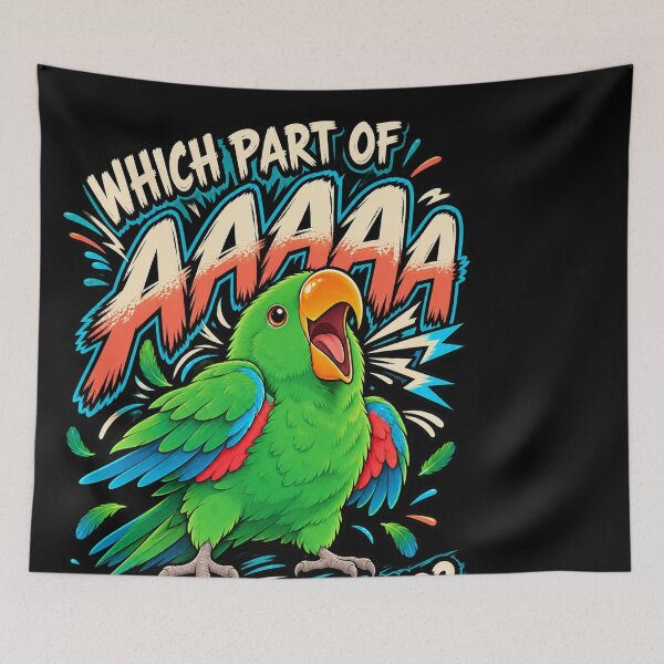 Item preview, Eclectus Screaming Funny Parrot designed and sold by Knightzoro Studio.