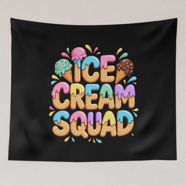 Item preview, Ice Cream Squad Colorful Dessert Lover Design designed and sold by stmpdwrld.
