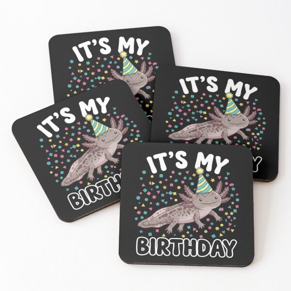 Item preview, It’s My Birthday Cute Axolotl Party Celebration Design designed and sold by MiALopezArt.