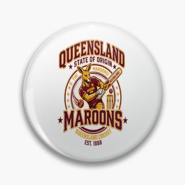Item preview, Queensland Maroons Vintage Cricket Kangaroo  Queensland State Of Origin Sports  designed and sold by kopilochoa.