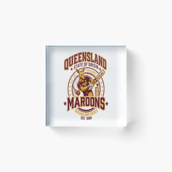 Item preview, Queensland Maroons Vintage Cricket Kangaroo  Queensland State Of Origin Sports  designed and sold by kopilochoa.