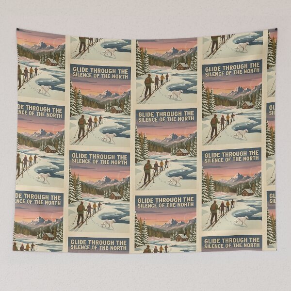 Item preview, Borzoi Arctic Ski Adventure designed and sold by PictoVibe.