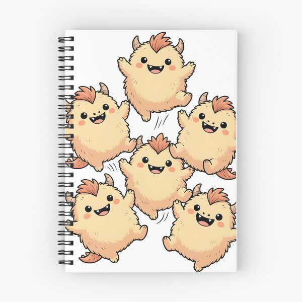 Item preview, Happy Fuzzy Monsters Jumping designed and sold by darlbit.