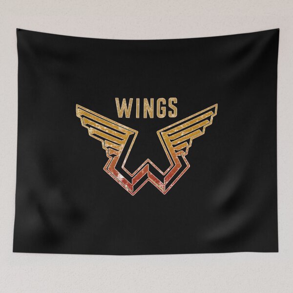 Item preview, Distressed Wings Emblem with WINGS Text Retro designed and sold by Sidraxoka.