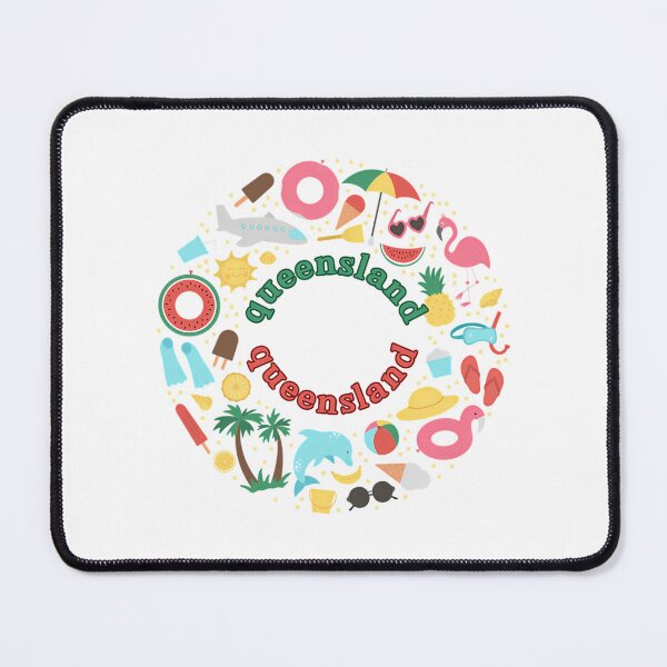 Item preview, Queensland Vacation Icons Wreath Design designed and sold by kopilochoa.