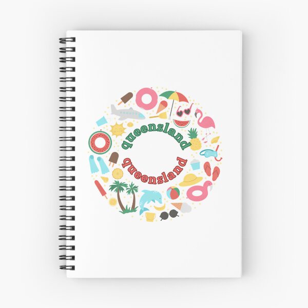 Item preview, Queensland Vacation Icons Wreath Design designed and sold by kopilochoa.