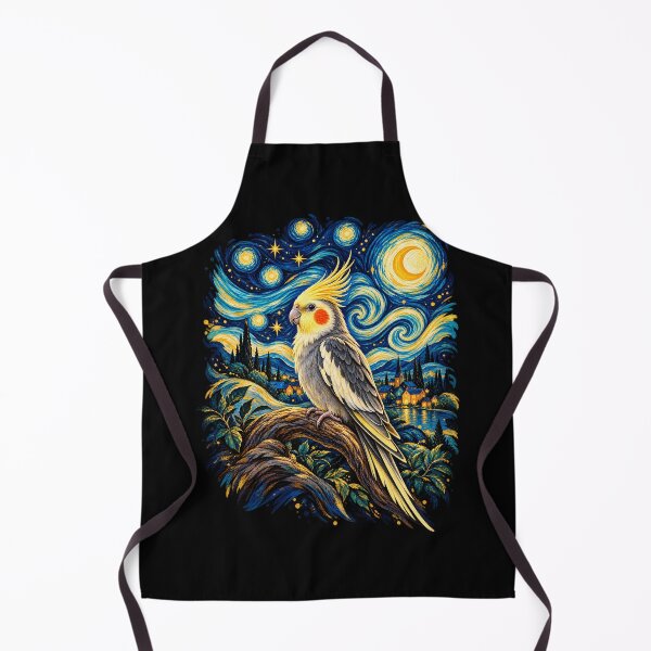 Item preview, Cockatiel Starry Night Painting designed and sold by Knightzoro Studio.