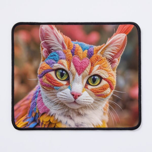 Item preview, ​Colorful Quilted Fantasy Cat designed and sold by KingsArtworx 2.