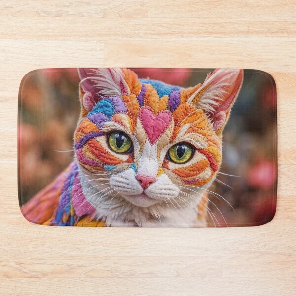 Item preview, ​Colorful Quilted Fantasy Cat designed and sold by KingsArtworx 2.