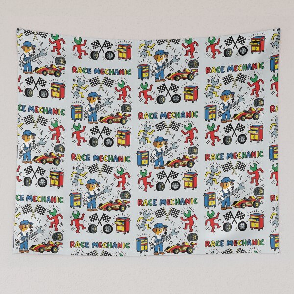 Item preview, Jack Russell Racing Mechanic designed and sold by PictoVibe.