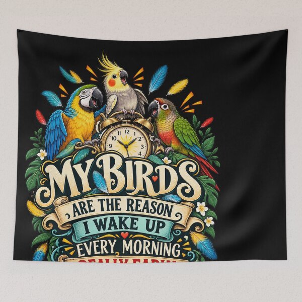 Item preview, My Birds Are My Morning Alarm designed and sold by Knightzoro Studio.