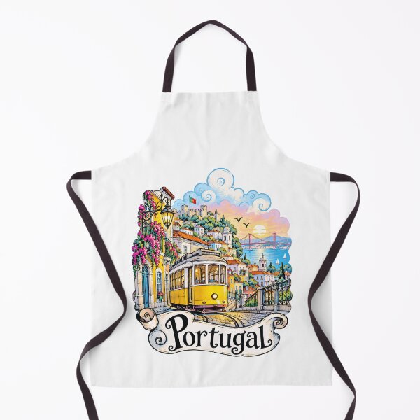 Item preview, Lisbon Yellow Tram Portugal Travel Illustration designed and sold by EdwinkOne.