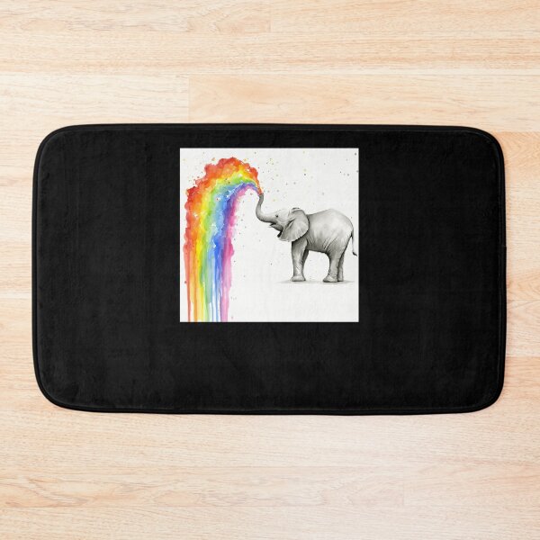 Item preview, Baby-Elephant-Spraying-Rainbow designed and sold by peedinmcr.