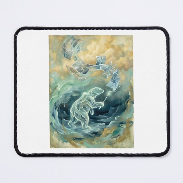 Item preview, Polar Bear Aurora Light Painting designed and sold by PictoVibe.