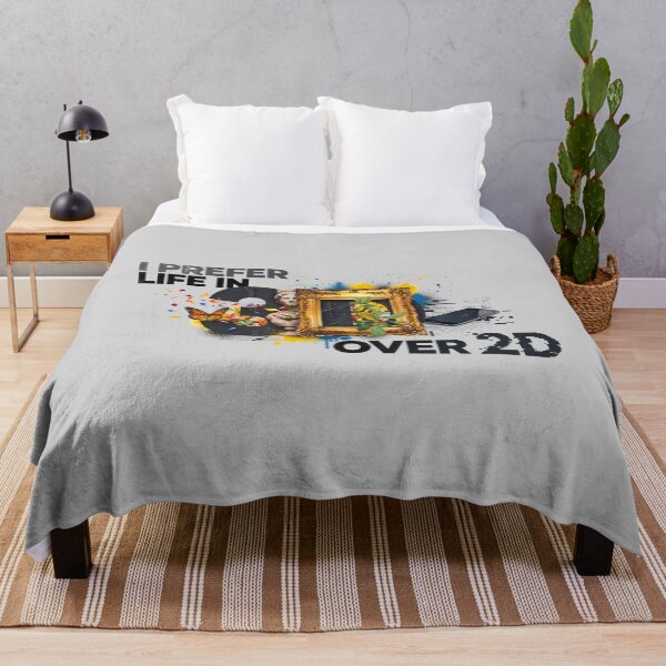 Item preview, I Prefer Life In 3D Over 2D Surreal Art Collage Graphic designed and sold by KiwiRider.
