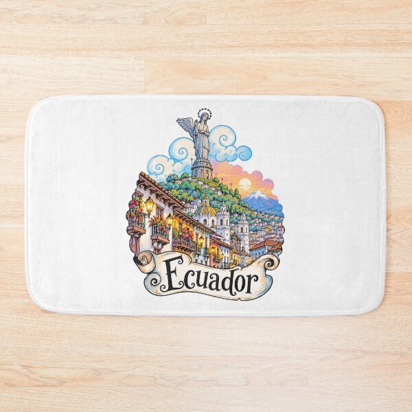 Item preview, Virgin of El Panecillo Quito Ecuador Travel Art designed and sold by EdwinkOne.