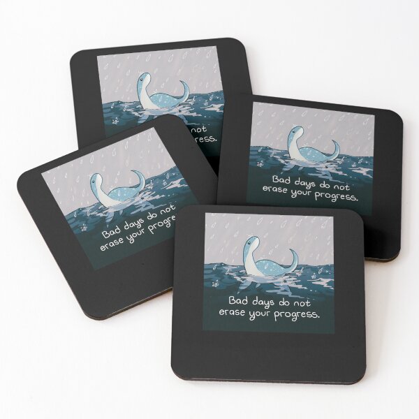 Item preview, Bad-Days-Do-Not-Erase-Your-Progress-Rainy-Loch-Ness-Nessie designed and sold by kaumo.