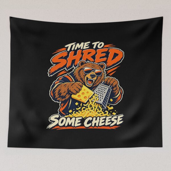 Item preview, Time To Shred Some Cheese Funny Bear Grating Cheese designed and sold by MelBarrerahh.
