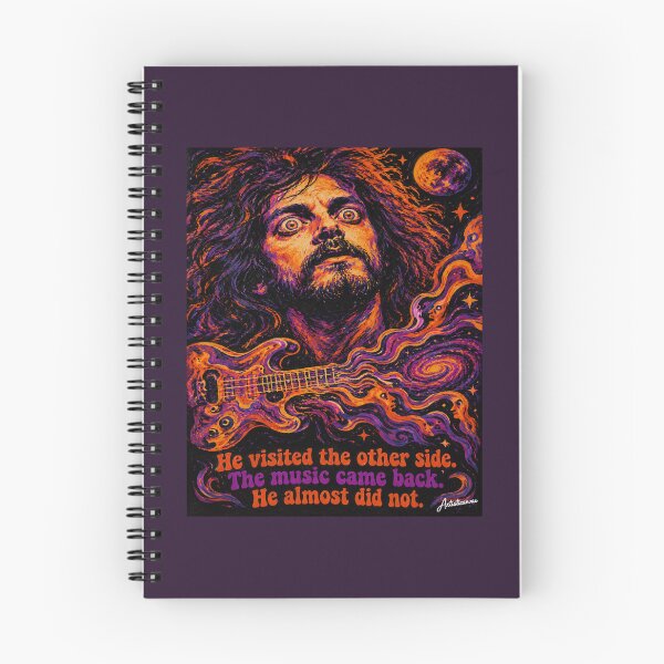 Item preview, Roky Erickson Cosmic Psychedelic Rock Guitar Illustration designed and sold by Artisticanvas.