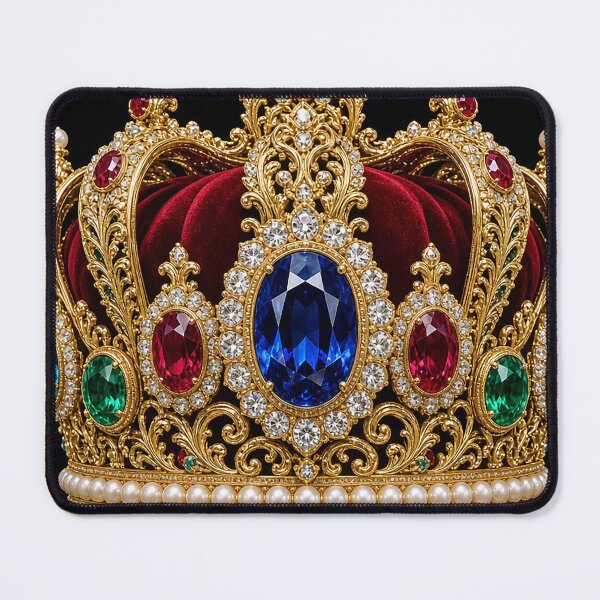 Item preview, Royal Gold Crown with Sapphire Center designed and sold by MFMart.