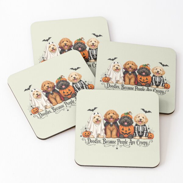Item preview, Funny Doodles Because People are Creepy Halloween Dogs designed and sold by Judestudio.