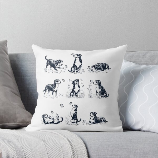 Item preview, Vintage Greater Swiss Mountain Dog with Butterfly Flower Dog Lover designed and sold by dian-rody-crest.