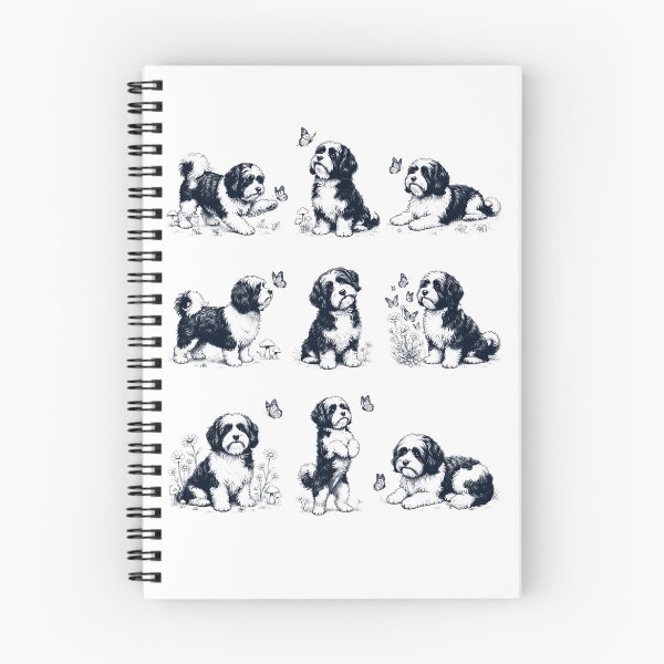Item preview, Vintage Havanese with Butterfly Flower Dog Lover designed and sold by dian-rody-crest.