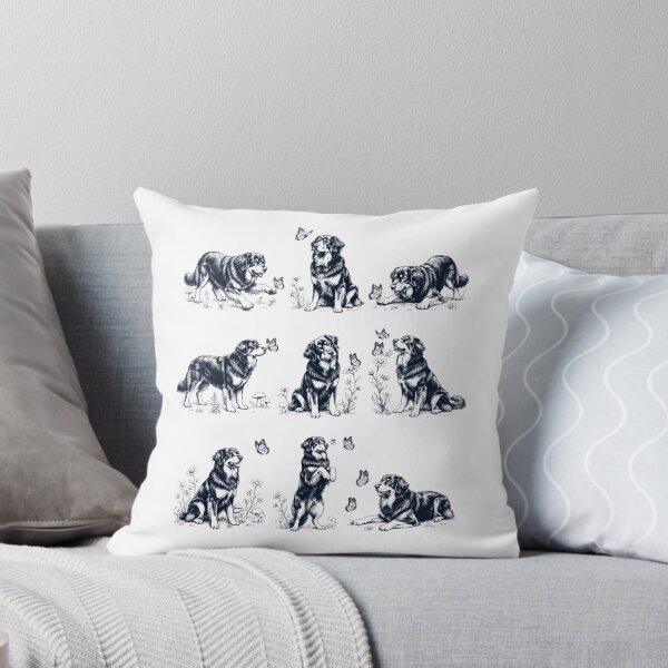 Item preview, Vintage Hovawart with Butterfly Flower Dog Lover designed and sold by dian-rody-crest.