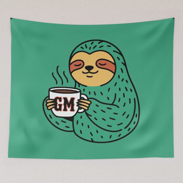 Item preview, Good Morning Sloth 1 designed and sold by SWAGGRRR.