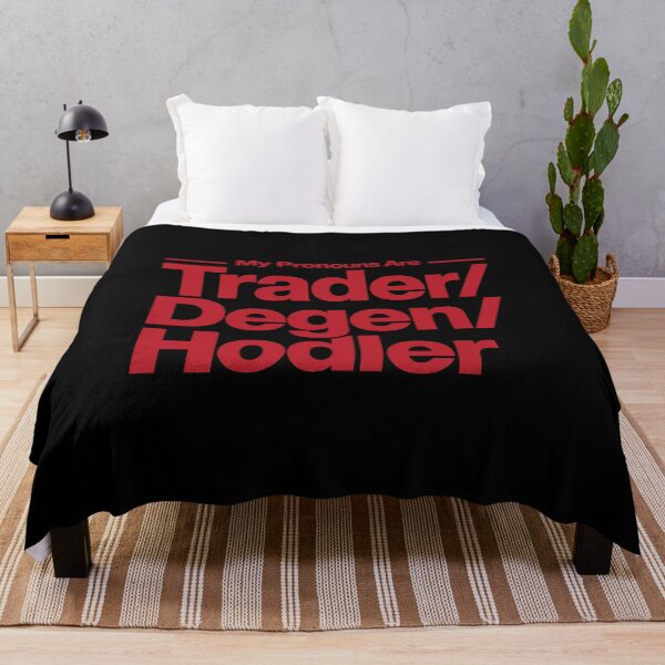 Item preview, My Pronouns Are Trader Degen Hodler Funny Crypto Meme designed and sold by MelBarrerahh.