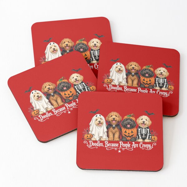 Item preview, Funny Doodles Because People are Creepy Halloween Dogs 2 designed and sold by Judestudio.