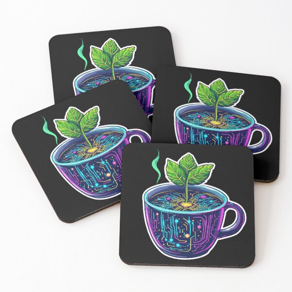Item preview, Cyberpunk Coffee Mug Glowing Microchip Circuit Board Art designed and sold by Cyber Gold Studio.