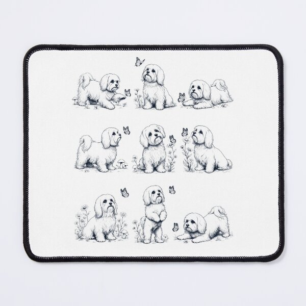 Item preview, Vintage Maltese with Butterfly Flower Dog Lover designed and sold by dian-rody-crest.